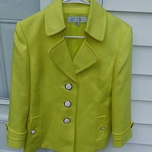 Tahari Dressy Blazer in Yellow